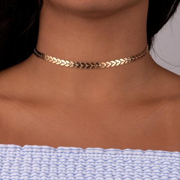 Чокер на шею цепочка Стрела