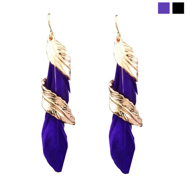 Серьги перья Feathers
