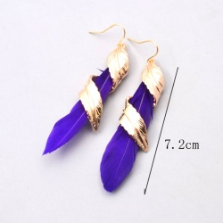 Серьги перья Feathers