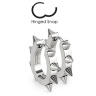 Серьги кольца из стали Spikes Шипы SSE-026
