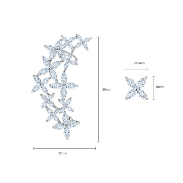 Сережки Каффи квітка lan-3085