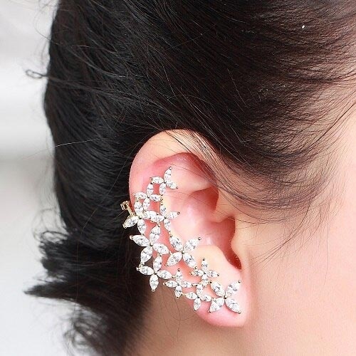 Сережки Каффи квітка lan-3085