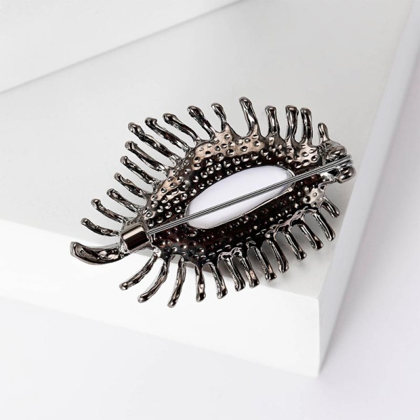 Брошь Женский голубой глаз lan-3048