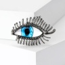 Брошь Женский голубой глаз lan-3048