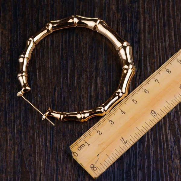 Сережки кільця Circle бамбук