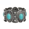 Браслет на гумці Бохо з бірюзою