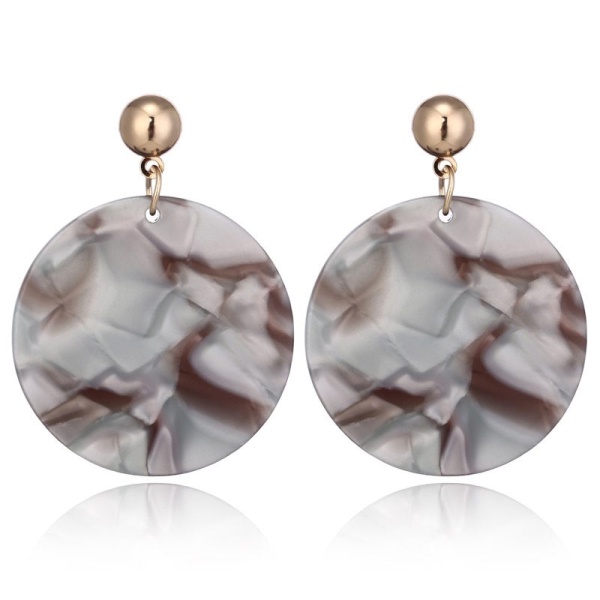 Сережки підвіски Перламутровий кружок