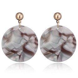 Сережки підвіски Перламутровий кружок