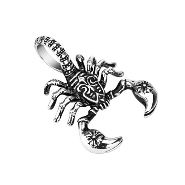 Кулон из стали Spikes Скорпион SSPH-1754