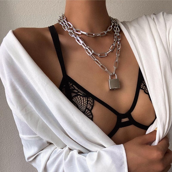 Багатошаровий потрійний ланцюжок Замок lan-2750