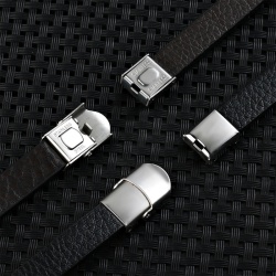 Шкіряний браслет зі сталлю lan – 2495