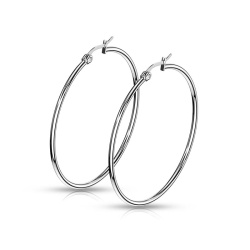 Серьги кольца из стали Spikes SEH01R