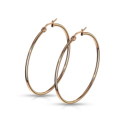 Серьги кольца из стали Spikes SEH01R