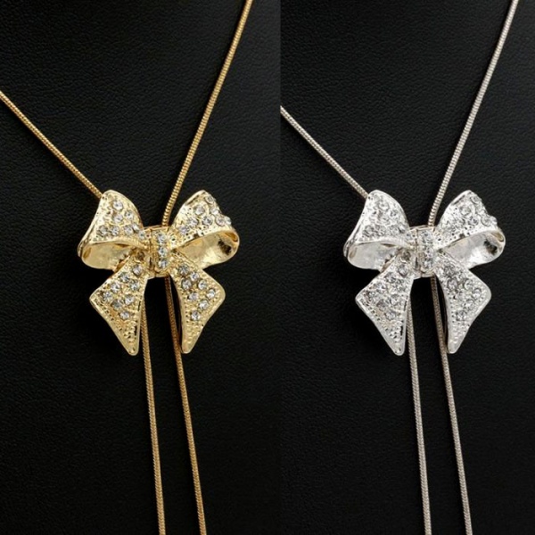 Кулон с цепочкой Бант