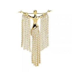 Брошка вільна дівчина