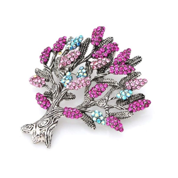Брошка кришталеве Дерево
