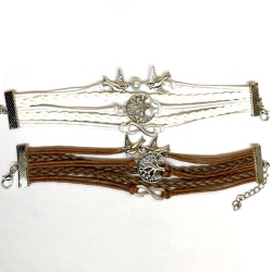 Браслет женский кожаный Birds