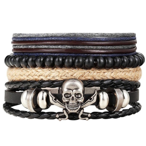 Браслет Череп (набор из 4 шт) lan-3357