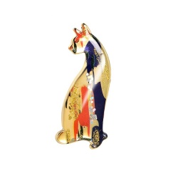 Брошка кольорова Кішка