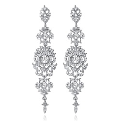 Сережки люстри Беатріс із кристалами звароски