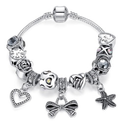 Браслет Пандора Сердце и бант