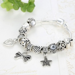 Браслет Пандора Сердце и бант