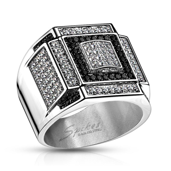 Друк із сталі Spikes Black and Clear ZR-H5751