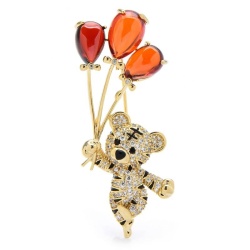 Брошка Тигр із кульками. Символ 2022 року