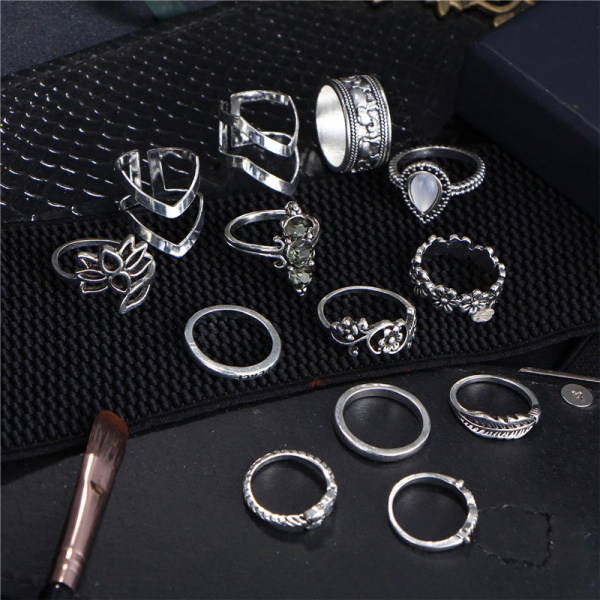 Кольца на фланги пальцев Retro Fashion (набор 13 штук)