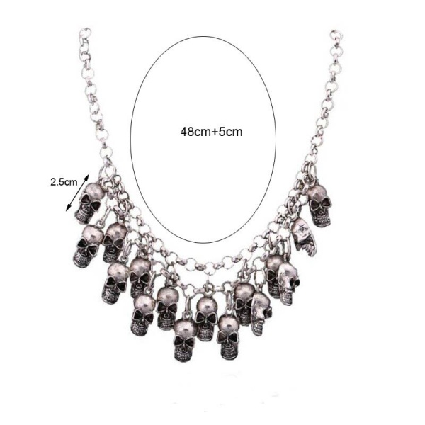 Колье с черепами lan-3055