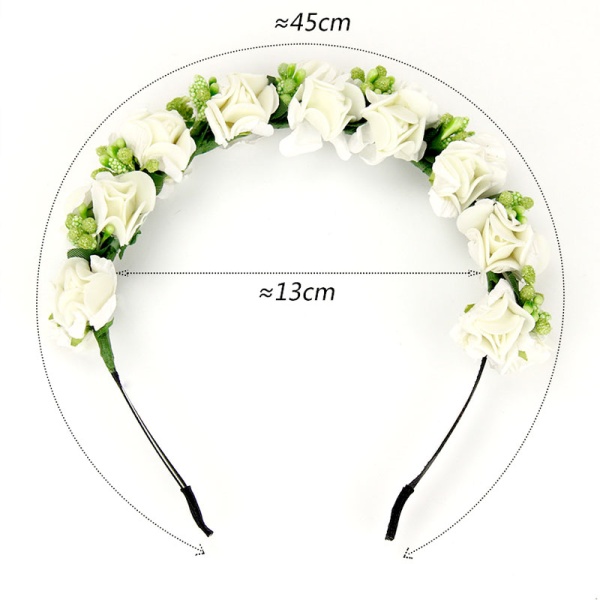 Обруч для волосся з квітами Троянди