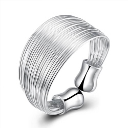 Кольцо Струнка посеребренное