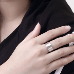 Кольцо Струнка посеребренное