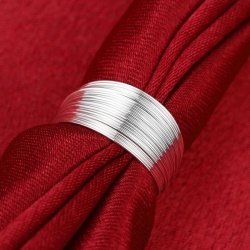 Кольцо Струнка посеребренное