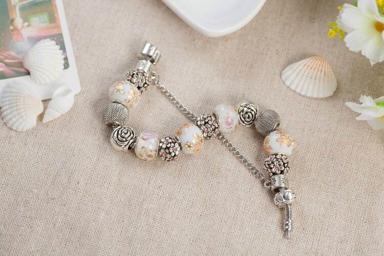 Браслет в стиле пандора Роза