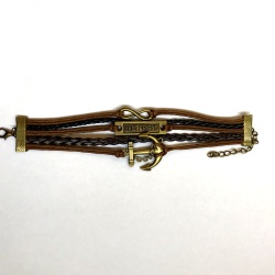 Кожаный браслет Best friend