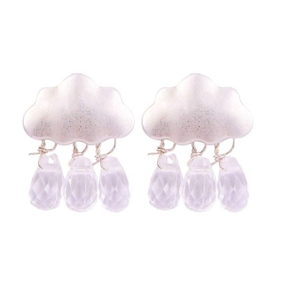 Серьги гвоздики Тучки