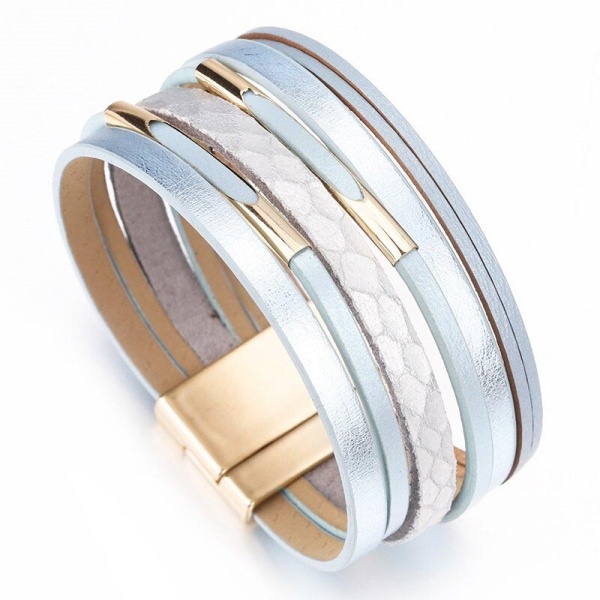 Жіночий шкіряний браслет lan-2849.