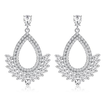 Серьги с кристаллами lan-3361