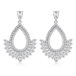 Серьги с кристаллами lan-3361