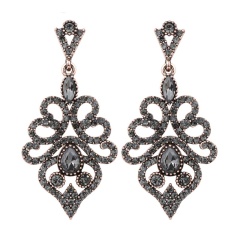 Вечерние серьги Винтажные с кристаллами lan-3232