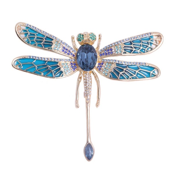 Брошь стрекоза Блеск