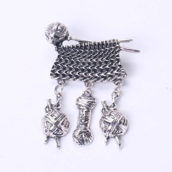 Брошка в'язання клубок lan-2858