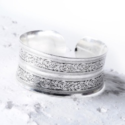 Металевий браслет Ажур