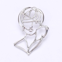 Брошка дівчина стиль мінімалізм lan-2859