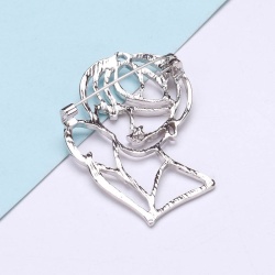 Брошка дівчина стиль мінімалізм lan-2859