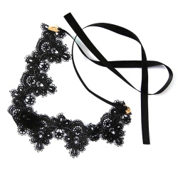 Чокер кружевной lan-99 чёрного цвета