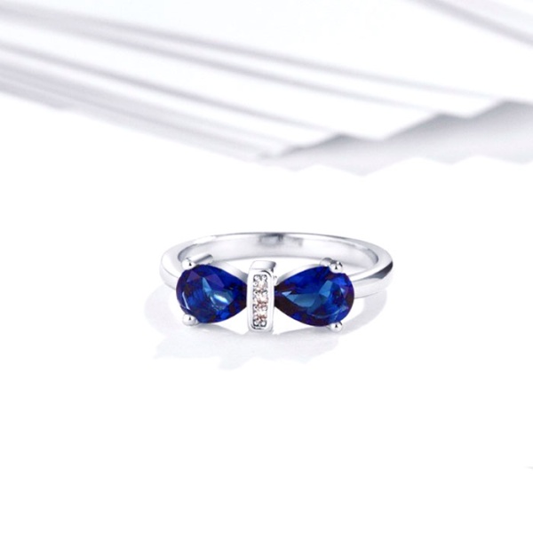 Жіноче каблучка Синій бант