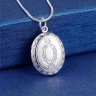 Кулон із ланцюжком Грейс фоторамка посріблена