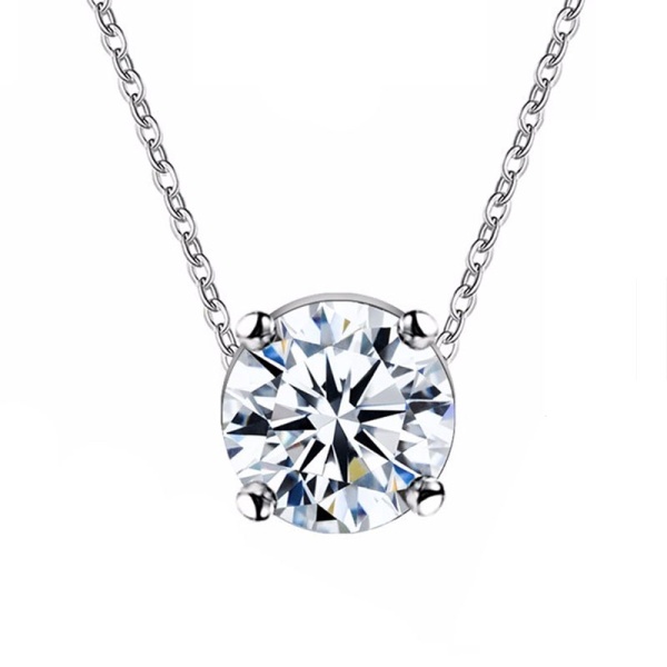 Ланцюжок з камінчиком Циркон посріблений